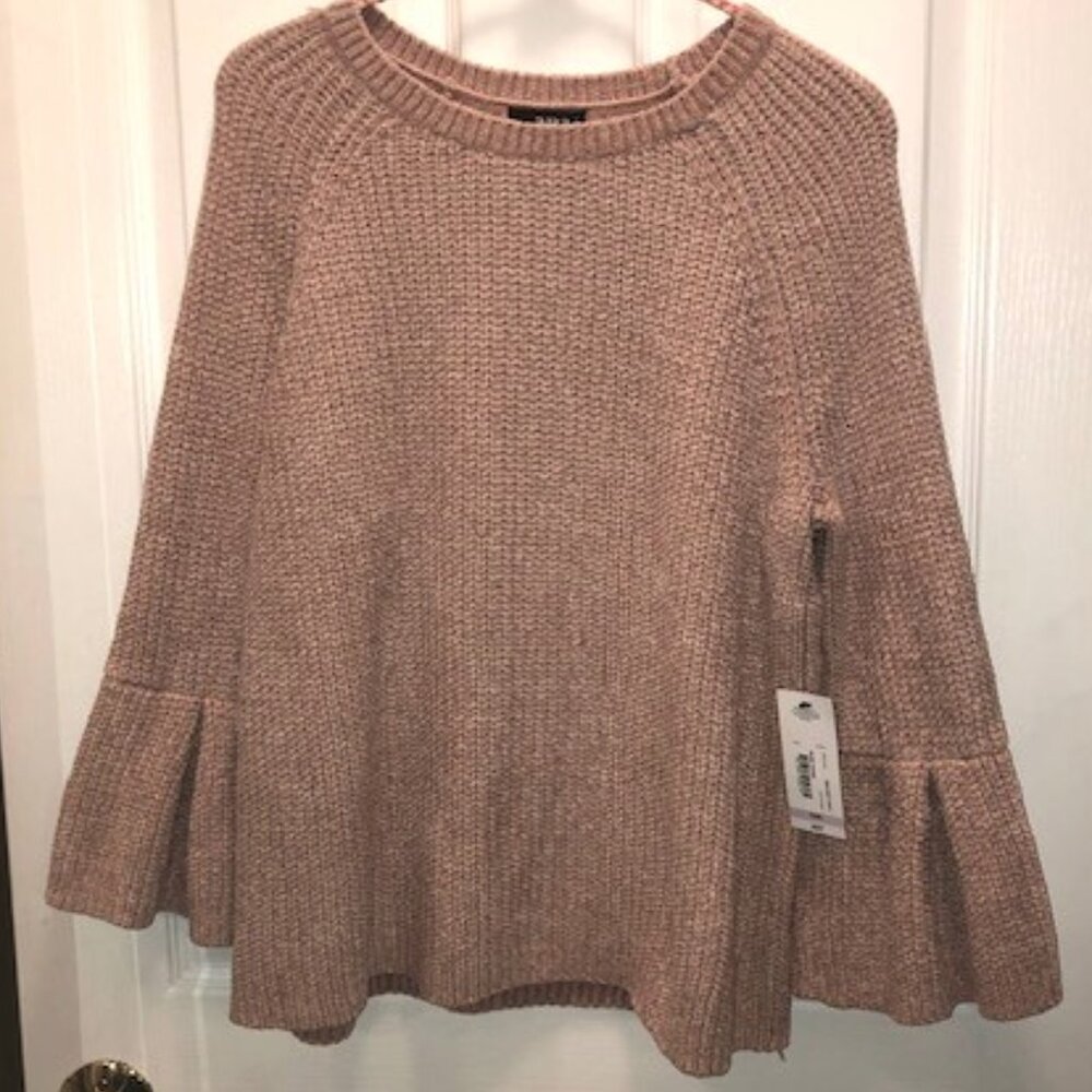 NWT- PXXL ANA Chenille Bell Sleeve Sweater